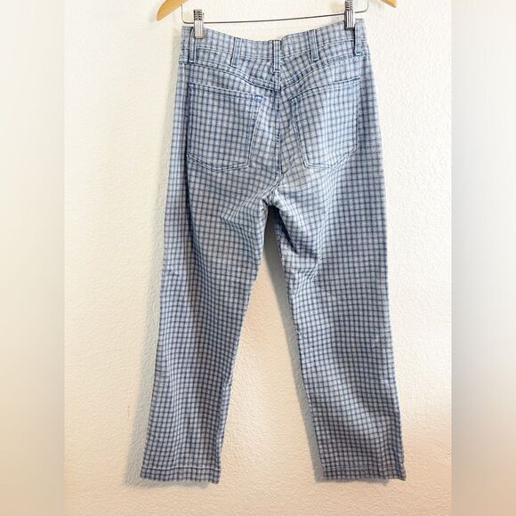 Reformation Valley Plaid Roper Straight Leg Jeans - 26 - Picture 4 of 11